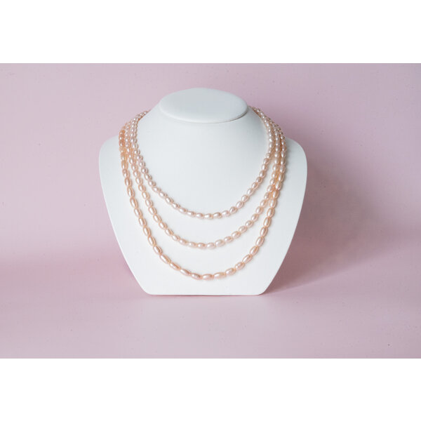 Gold Filled 4.5-5mm Pink Rice Pearl Necklace