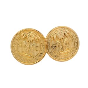 Gold Plated Citadel Button Cufflinks