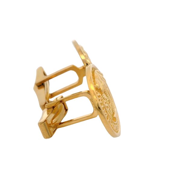 Gold Plated Citadel Button Cufflinks