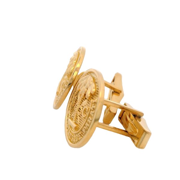 Gold Plated Citadel Button Cufflinks