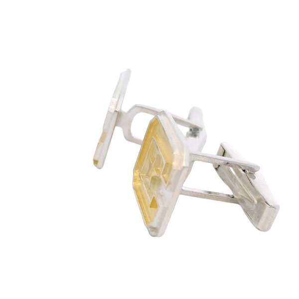 Gold Plated & Sterling Silver Citadel Logo Cufflinks