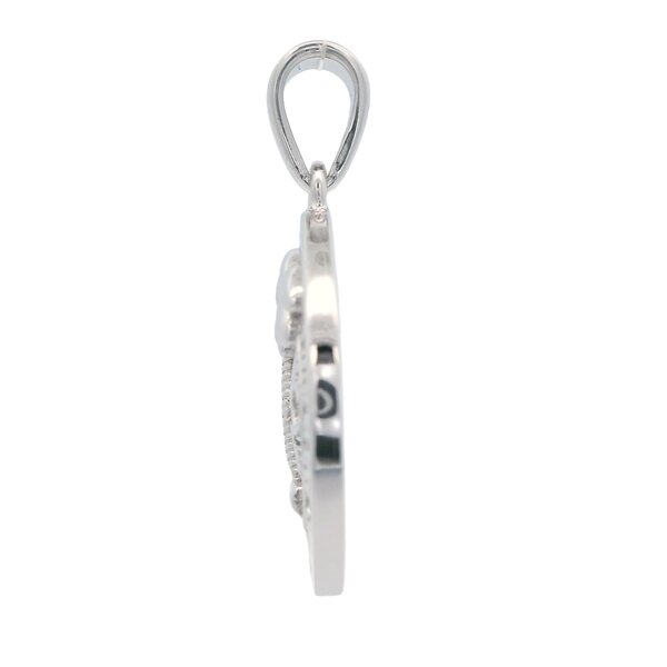 Sterling Silver Citadel Button Pendant