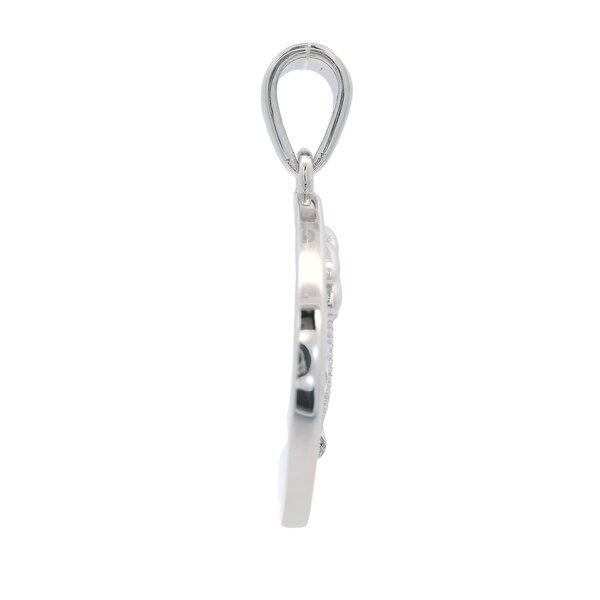 Sterling Silver Citadel Button Pendant