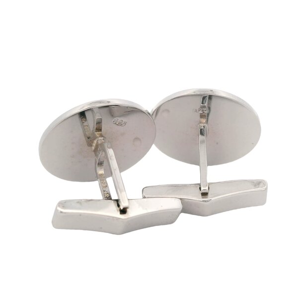 Sterling Silver Citadel Button Cufflinks