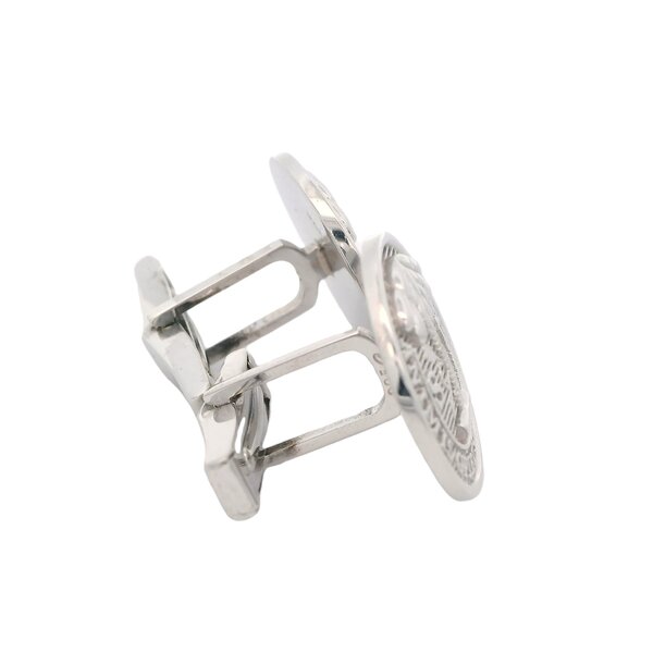 Sterling Silver Citadel Button Cufflinks