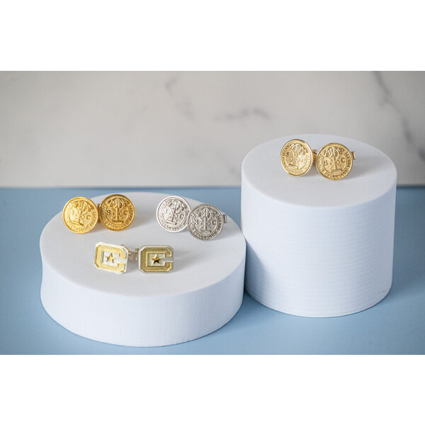 Gold Plated & Sterling Silver Citadel Logo Cufflinks