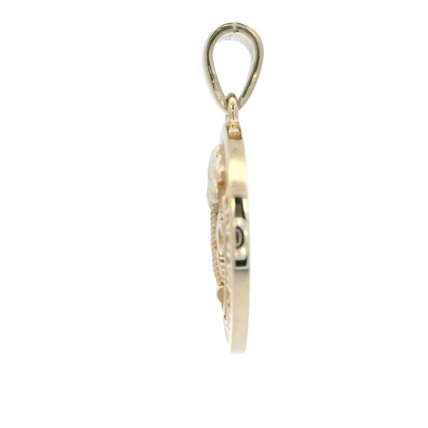 GP Polished Citadel Button Pendant