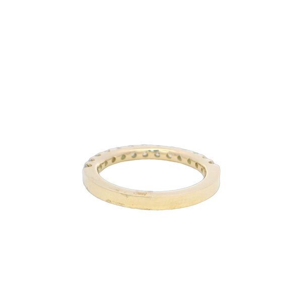 14K Yellow Gold .75ct Diamond U Prong Band Size 6.5