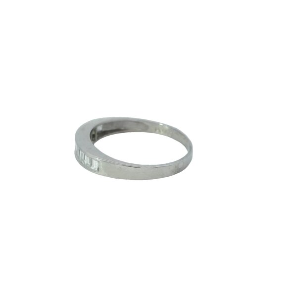 Platinum 1950's .50ct Diamond Channel Band Size 7