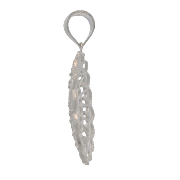 Sterling Silver Diamond Cut Captains Courtyard Pendant
