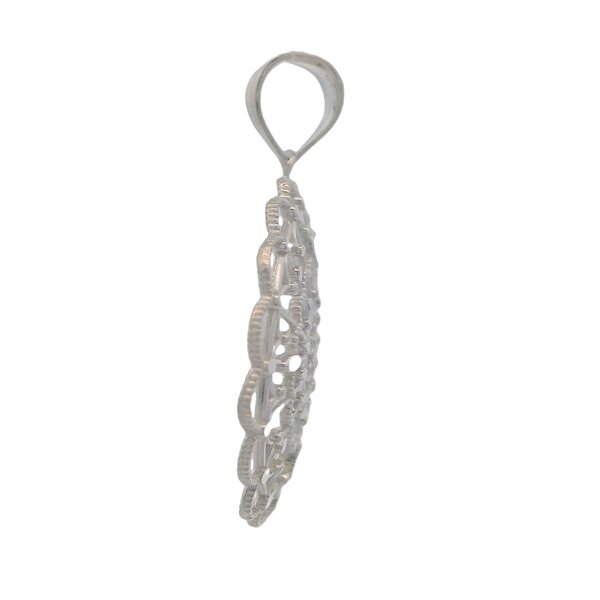 Sterling Silver Diamond Cut Captains Courtyard Pendant
