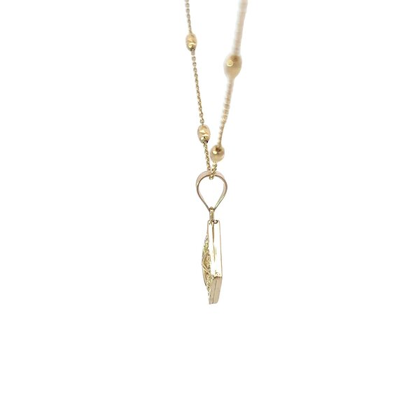 14K Yellow Gold Mother of Pearl Old Exchange Gate