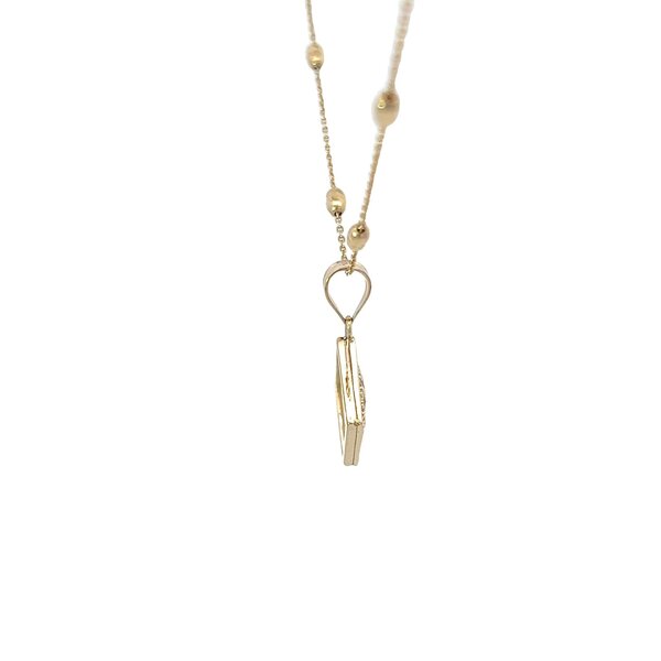 14K Yellow Gold Mother of Pearl Old Exchange Gate