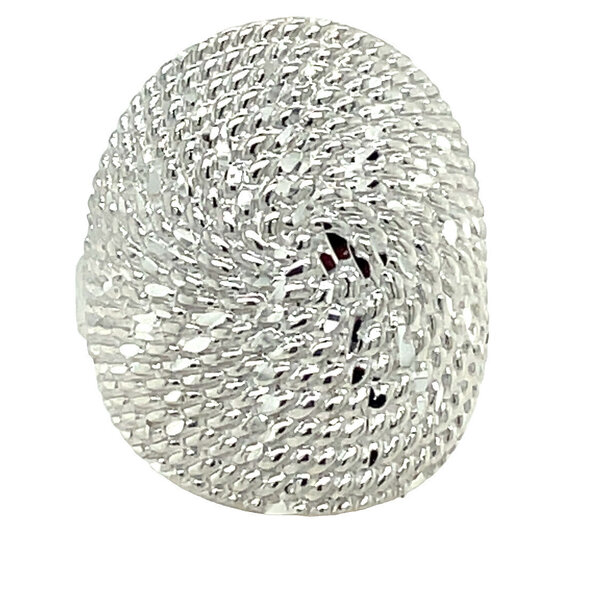 Sterling Silver  D/C Sweetgrass Wrap Ring