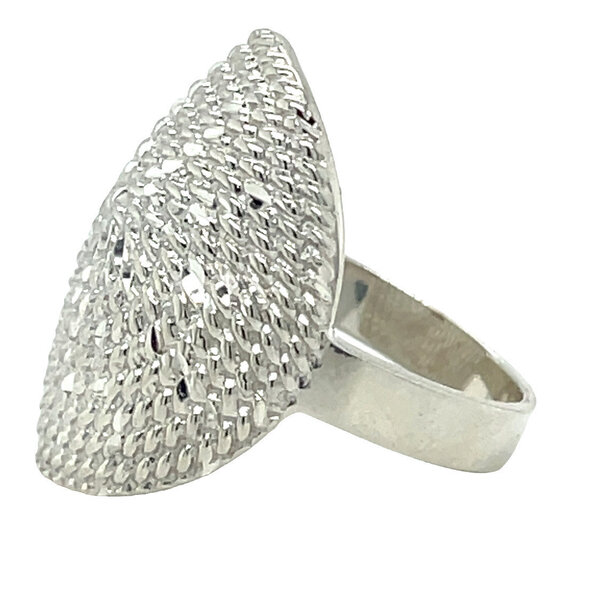 Sterling Silver  D/C Sweetgrass Wrap Ring