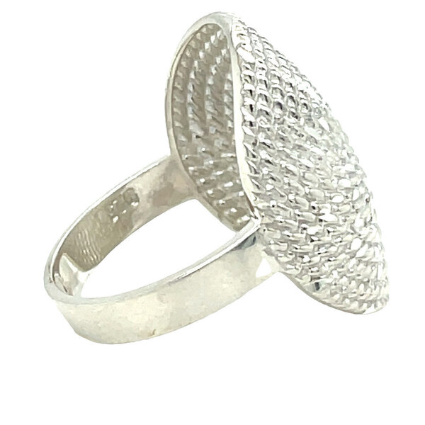 Sterling Silver  D/C Sweetgrass Wrap Ring