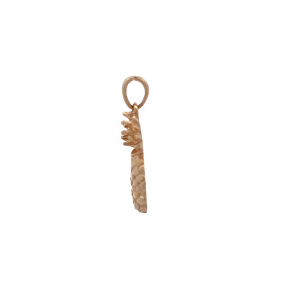 10K Yellow Gold 12x6mm Pineapple Pendant