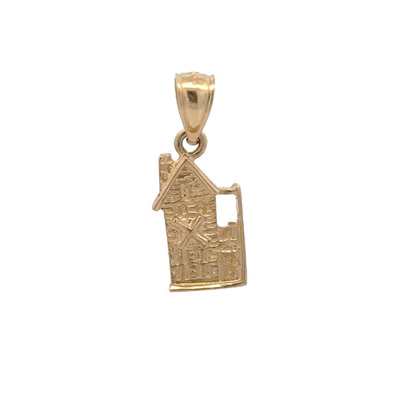 14K Yellow Gold Single House Charm