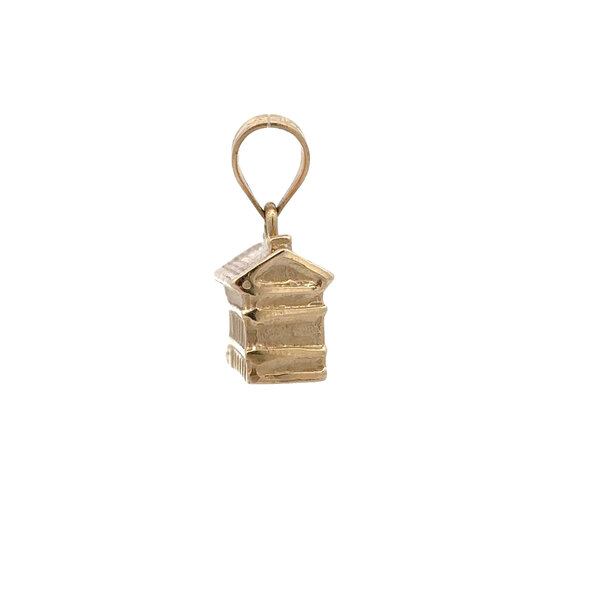 14K Yellow Gold Handmade Market Charm