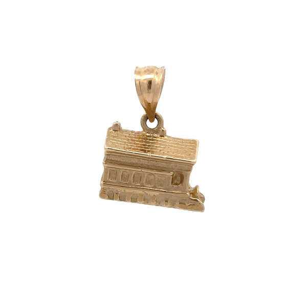 14K Yellow Gold Handmade Market Charm