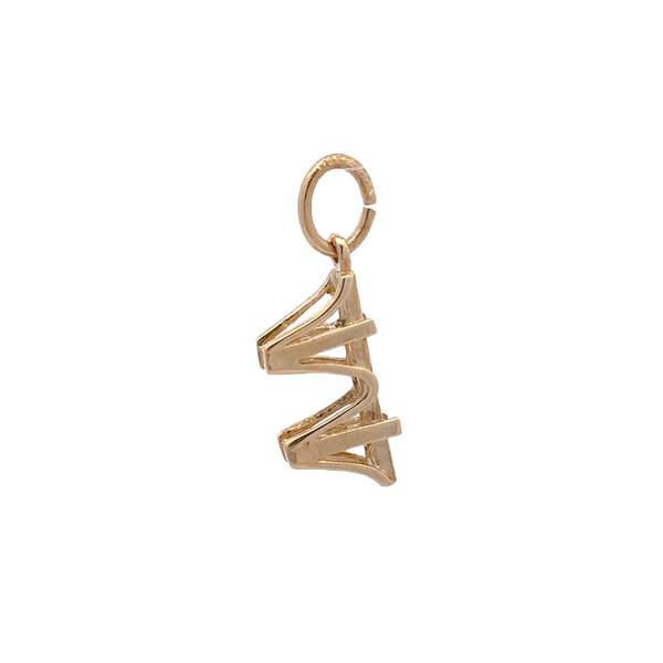 14K Yellow Gold Cooper River Bridge Charm