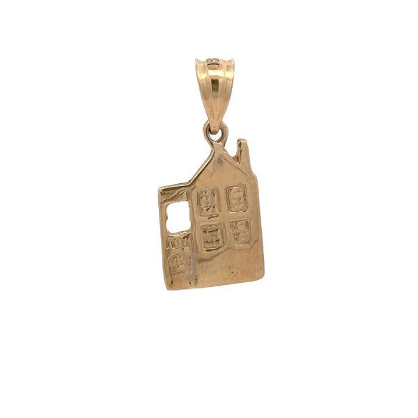 14K Yellow Gold GC Original Stucco House Charm