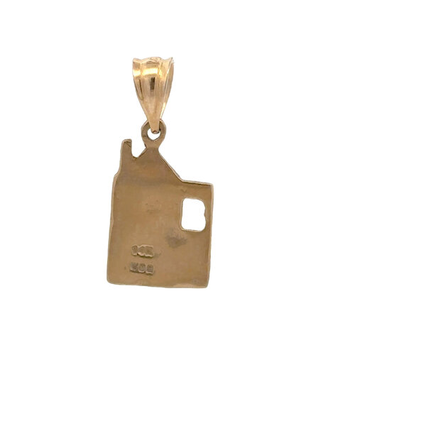 14K Yellow Gold GC Original Stucco House Charm