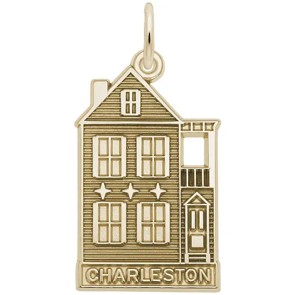 14K Yellow Gold Charleston Single House