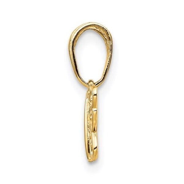 14K Yellow Gold Petite Butterfly Pendant 12x8mm