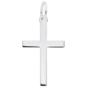 SS Medium Polished Cross 13.16x18.61 mm
