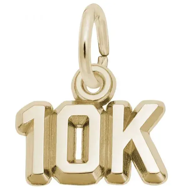 10K Yellow Gold 10K Race Charm 2660