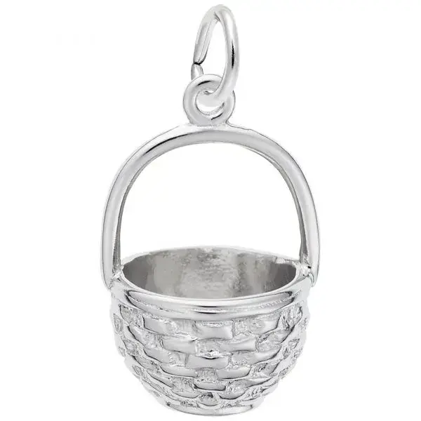 Sterling Silver Basket Charm RQC