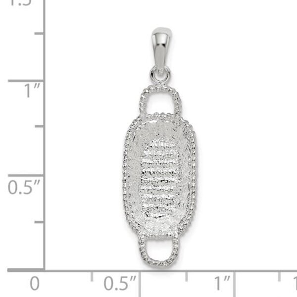 Sterling Silver Oblong Bread Basket Charm