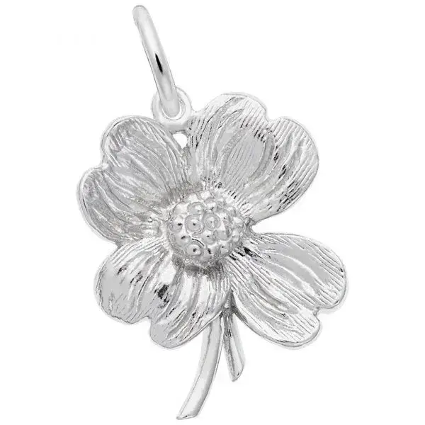 Sterling Silver Dogwood Charm