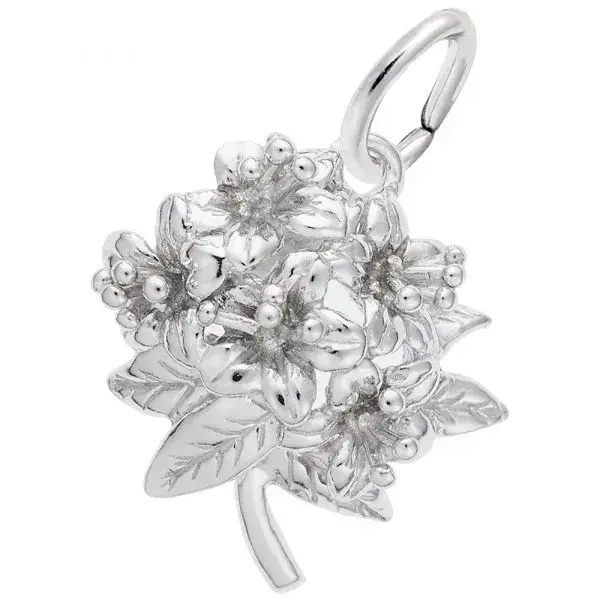 Sterling Silver Azalea Charm