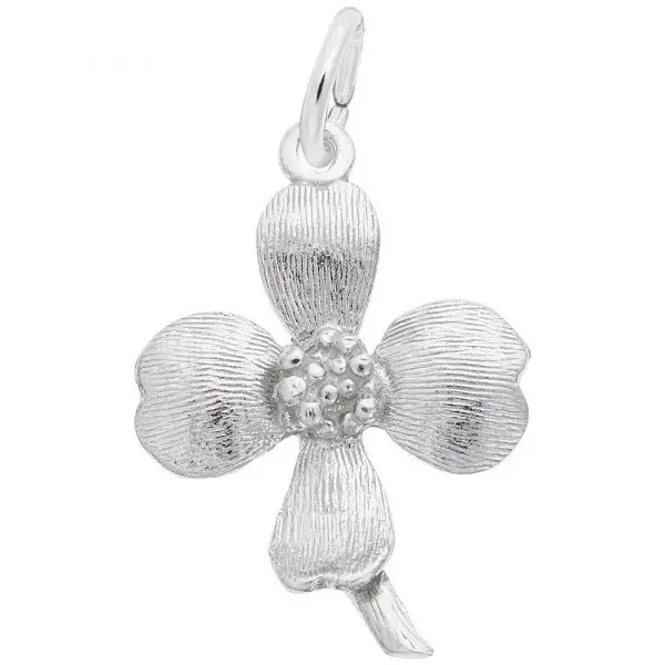 Sterling Silver Dogwood Charm RQC
