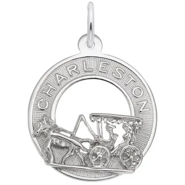 Sterling Silver Charleston Carriage RQC Charm
