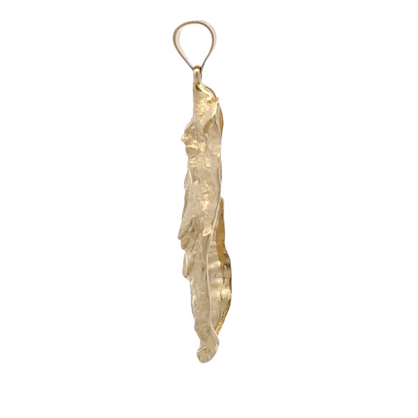 14K Yellow Gold XL GC Original Oyster Pendant