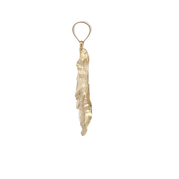 14K Yellow Gold Large GC Original Oyster Pendant