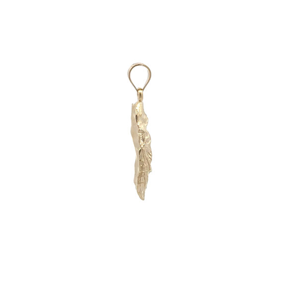 14K Yellow Gold Med GC Original Oyster Pendant