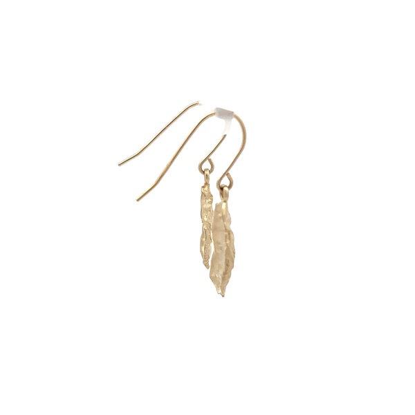 14K Yellow Small GC Original Oyster Dangle Earrings
