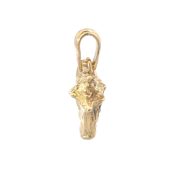 14K Yellow Gold Enameled Conch Shell 5/8"