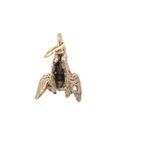 14K Yellow Gold Handmade Gamecock Charm