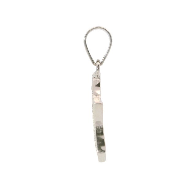 Sterling Silver Cubic Zirconia Star Of David Pendant 22x15mm