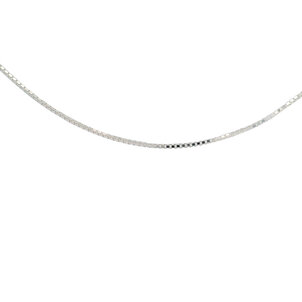 Sterling Silver 16/18" Adjustable Box Chain