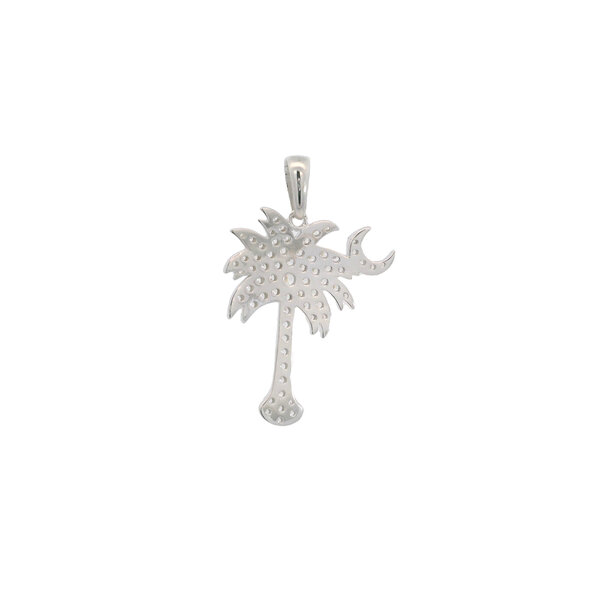 Sterling Silver GC Original Palmetto & Moon Pendant