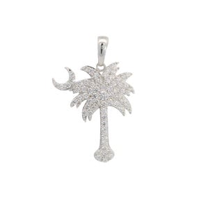 Sterling Silver GC Original Palmetto & Moon Pendant