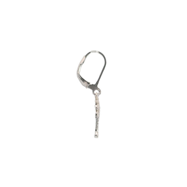 Sterling Silver GC Original CZ Palmetto & Moon Leverback Dangle Earrings
