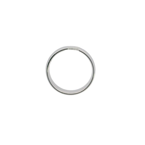 14K White Gold 5mm Polished Comfort Fit Band Size 7.75