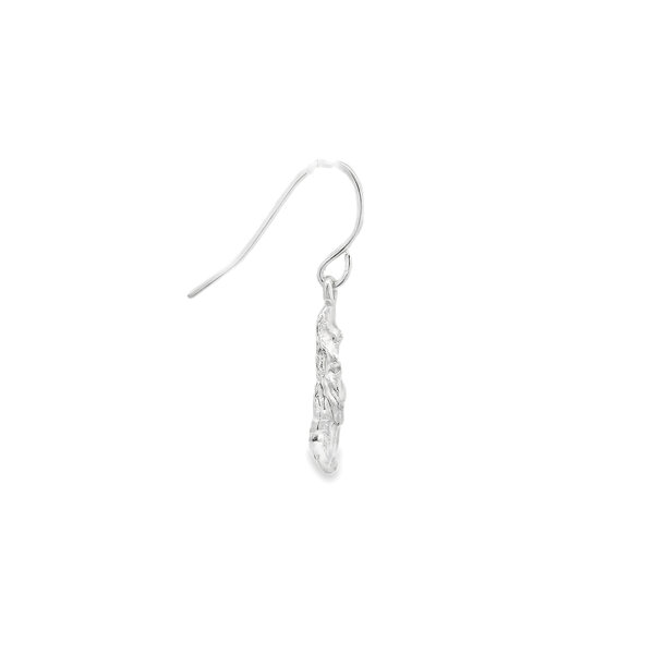 Sterling Silver Small Gold Creations Original Oyster Dangle Earrings
